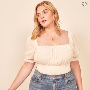 Reformation Sadey Top size 1x purchased $128